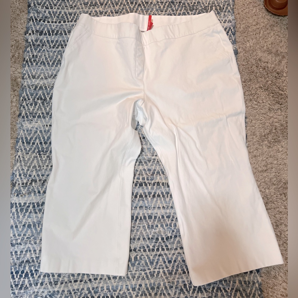 NWOT SPANX Cropped White Pants - 3X